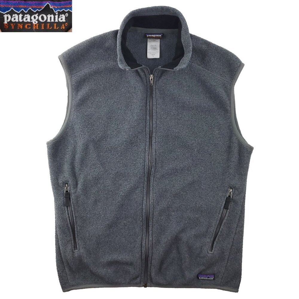 Patagonia Synchilla Vest Fleece Full Zip 25184 Men's Large